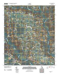 Alapaha Georgia Historical topographic map, 1:24000 scale, 7.5 X 7.5 Minute, Year 2011