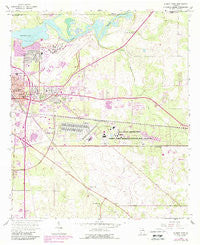 Albany East Georgia Historical topographic map, 1:24000 scale, 7.5 X 7.5 Minute, Year 1956