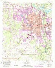 Albany West Georgia Historical topographic map, 1:24000 scale, 7.5 X 7.5 Minute, Year 1956