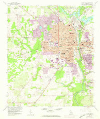 Albany West Georgia Historical topographic map, 1:24000 scale, 7.5 X 7.5 Minute, Year 1956