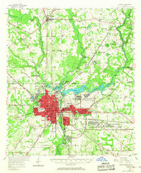 Albany Georgia Historical topographic map, 1:62500 scale, 15 X 15 Minute, Year 1956