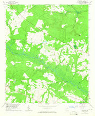 Alexander Georgia Historical topographic map, 1:24000 scale, 7.5 X 7.5 Minute, Year 1964