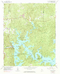 Allatoona Dam Georgia Historical topographic map, 1:24000 scale, 7.5 X 7.5 Minute, Year 1961