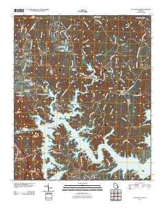 Allatoona Dam Georgia Historical topographic map, 1:24000 scale, 7.5 X 7.5 Minute, Year 2011