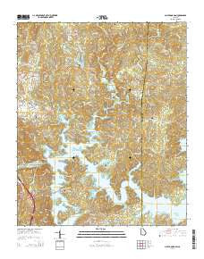 Allatoona Dam Georgia Current topographic map, 1:24000 scale, 7.5 X 7.5 Minute, Year 2014