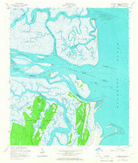 Altamaha Sound Georgia Historical topographic map, 1:24000 scale, 7.5 X 7.5 Minute, Year 1954