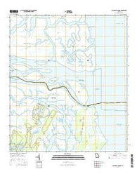Altamaha Sound Georgia Current topographic map, 1:24000 scale, 7.5 X 7.5 Minute, Year 2014