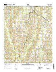 Ambrose Georgia Current topographic map, 1:24000 scale, 7.5 X 7.5 Minute, Year 2014