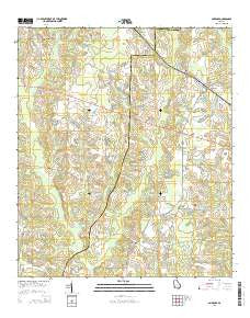 Ambrose Georgia Current topographic map, 1:24000 scale, 7.5 X 7.5 Minute, Year 2014