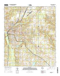 Americus Georgia Current topographic map, 1:24000 scale, 7.5 X 7.5 Minute, Year 2014