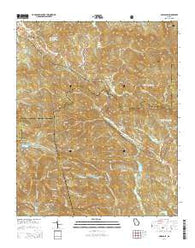 Amicalola Georgia Current topographic map, 1:24000 scale, 7.5 X 7.5 Minute, Year 2014