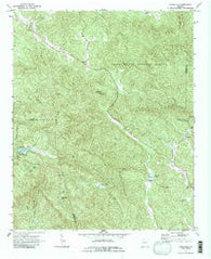 Amicalola Georgia Historical topographic map, 1:24000 scale, 7.5 X 7.5 Minute, Year 1971