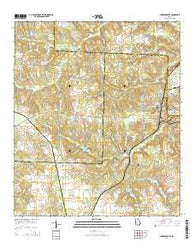 Andersonville Georgia Current topographic map, 1:24000 scale, 7.5 X 7.5 Minute, Year 2014