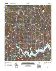 Aonia Georgia Historical topographic map, 1:24000 scale, 7.5 X 7.5 Minute, Year 2011