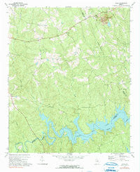 Aonia Georgia Historical topographic map, 1:24000 scale, 7.5 X 7.5 Minute, Year 1972