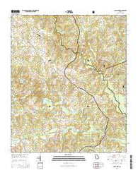 Apalachee Georgia Current topographic map, 1:24000 scale, 7.5 X 7.5 Minute, Year 2014