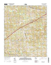 Apple Valley Georgia Current topographic map, 1:24000 scale, 7.5 X 7.5 Minute, Year 2014