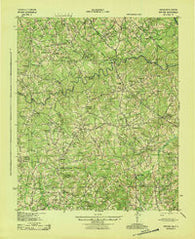 Appling Georgia Historical topographic map, 1:62500 scale, 15 X 15 Minute, Year 1943