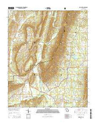 Armuchee Georgia Current topographic map, 1:24000 scale, 7.5 X 7.5 Minute, Year 2014