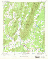 Armuchee Georgia Historical topographic map, 1:24000 scale, 7.5 X 7.5 Minute, Year 1968