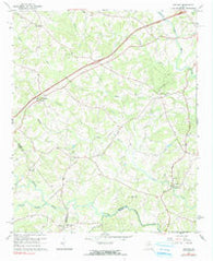 Ashland Georgia Historical topographic map, 1:24000 scale, 7.5 X 7.5 Minute, Year 1964