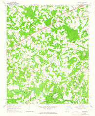 Ashland Georgia Historical topographic map, 1:24000 scale, 7.5 X 7.5 Minute, Year 1964