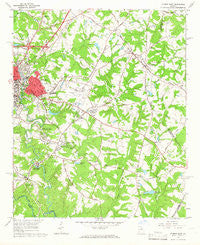 Athens East Georgia Historical topographic map, 1:24000 scale, 7.5 X 7.5 Minute, Year 1964