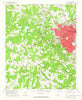 Athens West Georgia Historical topographic map, 1:24000 scale, 7.5 X 7.5 Minute, Year 1964