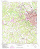 Athens West Georgia Historical topographic map, 1:24000 scale, 7.5 X 7.5 Minute, Year 1964