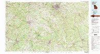 Athens Georgia Historical topographic map, 1:100000 scale, 30 X 60 Minute, Year 1980