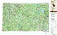 Athens Georgia Historical topographic map, 1:250000 scale, 1 X 2 Degree, Year 1988