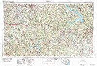 Athens Georgia Historical topographic map, 1:250000 scale, 1 X 2 Degree, Year 1953