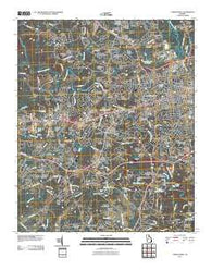 Athens West Georgia Historical topographic map, 1:24000 scale, 7.5 X 7.5 Minute, Year 2011