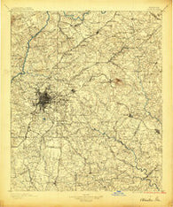 Atlanta Georgia Historical topographic map, 1:125000 scale, 30 X 30 Minute, Year 1895
