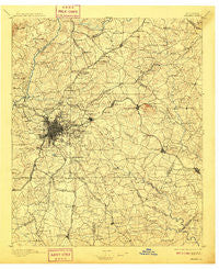 Atlanta Georgia Historical topographic map, 1:125000 scale, 30 X 30 Minute, Year 1895