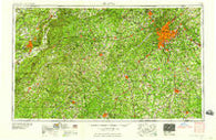 Atlanta Georgia Historical topographic map, 1:250000 scale, 1 X 2 Degree, Year 1958