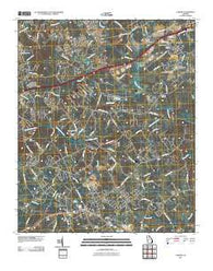 Auburn Georgia Historical topographic map, 1:24000 scale, 7.5 X 7.5 Minute, Year 2011