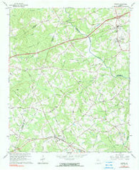 Auburn Georgia Historical topographic map, 1:24000 scale, 7.5 X 7.5 Minute, Year 1964