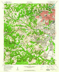 Augusta West Georgia Historical topographic map, 1:24000 scale, 7.5 X 7.5 Minute, Year 1957