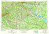 Augusta Georgia Historical topographic map, 1:250000 scale, 1 X 2 Degree, Year 1957