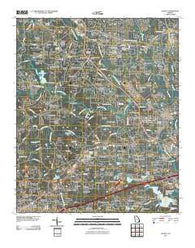 Austell Georgia Historical topographic map, 1:24000 scale, 7.5 X 7.5 Minute, Year 2011