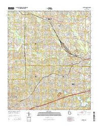 Austell Georgia Current topographic map, 1:24000 scale, 7.5 X 7.5 Minute, Year 2014