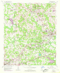 Austell Georgia Historical topographic map, 1:24000 scale, 7.5 X 7.5 Minute, Year 1954