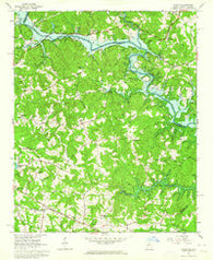 Avalon Georgia Historical topographic map, 1:24000 scale, 7.5 X 7.5 Minute, Year 1963