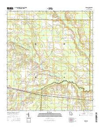Axson Georgia Current topographic map, 1:24000 scale, 7.5 X 7.5 Minute, Year 2014
