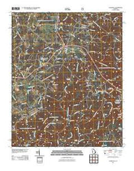 Ayersville Georgia Historical topographic map, 1:24000 scale, 7.5 X 7.5 Minute, Year 2011