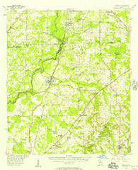 Baconton Georgia Historical topographic map, 1:62500 scale, 15 X 15 Minute, Year 1956
