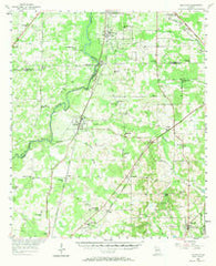 Baconton Georgia Historical topographic map, 1:62500 scale, 15 X 15 Minute, Year 1956