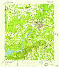 Bainbridge Georgia Historical topographic map, 1:62500 scale, 15 X 15 Minute, Year 1955