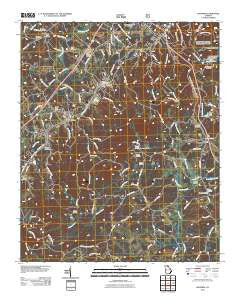 Baldwin Georgia Historical topographic map, 1:24000 scale, 7.5 X 7.5 Minute, Year 2011